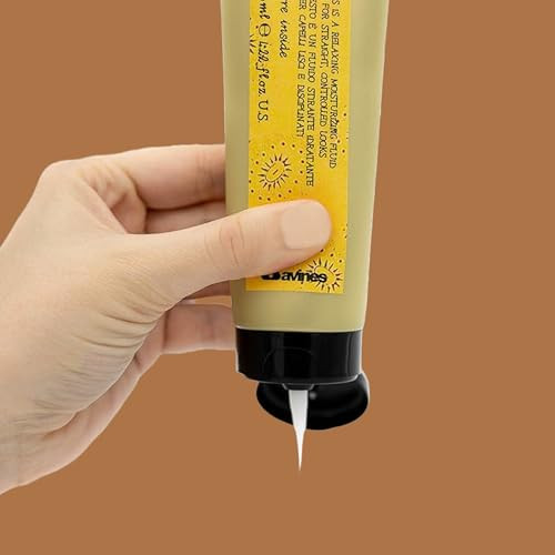 Davines This Is A Relaxing Moisturizing Fluid No Hold Straightening & Anti-Frizz - Smooths & Relaxes Curls - Adds Shine & Hydration 4.23 Fl Oz