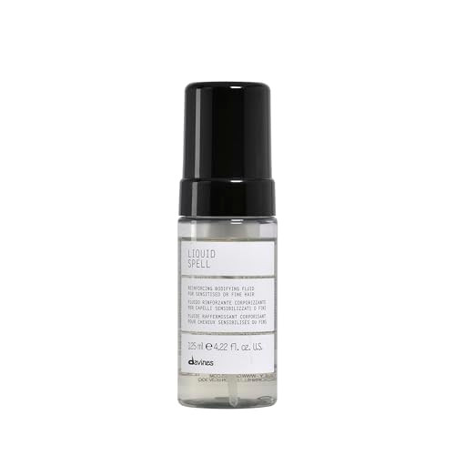 Davines Liquid Spell Reinforcing Bodifying Fluid Liquid-To-Foam Volumizing Treatment For Fine Or Sensitized Hair - Thickens & Strengthens Structure With Heat Protection - Weightless 4.23 Fl Oz