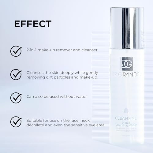 Dr. Grandel Micell Cleansing Water Make-Up Remover And Cleansing Product Micellar Cleansing Water For All Skin Types Removes Make-Up And Dirt Particles Can Also Be Used Without Water