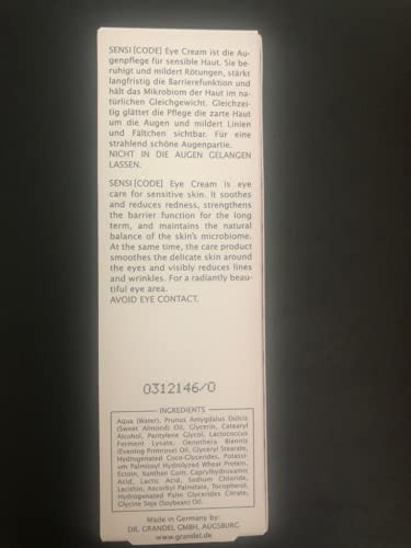 Dr. Grandel Sensicode - Eye Cream 0.7Oz