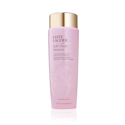 Est E Lauder Soft Clean Infusion Hydrating Skin Essence Face Lotion Toner With Amino Acid + Waterlily 13.5 Fl Oz