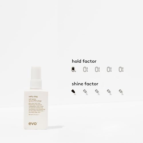 Evo Salty Dog Sea Salt Hair Spray For All Hair Types - Beachy Hair Texture & Volumizing Spray With Matte Finish - 1.7 Fl Oz Travel Size