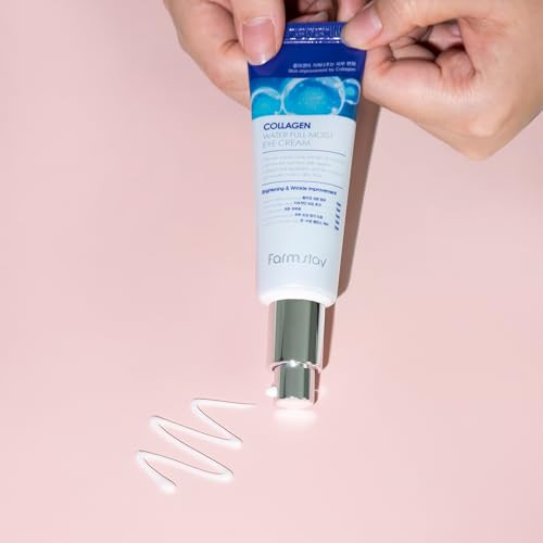 Farmstay Collagen Water Full Moist Eye Cream - Under Eye Cream For Wrinkles And Fine Lines - Fights Dark Circles - Collagen For Skin 1.69 Oz