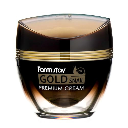 Farmstay Gold Snail Premium Cream - Snail Mucin Cream Infused With Gold - Hydrates And Firms Tired Skin - Fights Wrinkles And Fine Lines 1.69 Oz