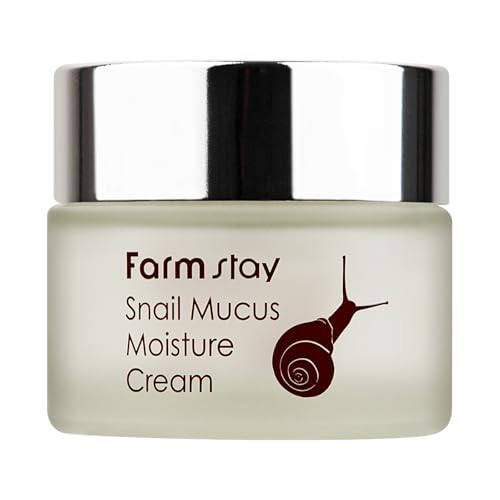 Farmstay Snail Mucus Moisture Cream - Snail Mucin Cream Daily Moisturizer - With Snail Mucus Filtrate And Hyaluronic Acid - Firms And Plumps 1.7 Oz