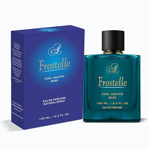 Frostelle Cool Aquatic Water Perfume | Fresh Oceanic Eau De Parfum With Apple Water Lotus Lavender Mint Sandalwood & Musk | Fruity Woody Romantic Scent |Long-Lasting Natural Spray 3.4 Fl Oz