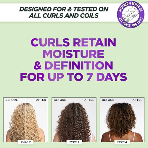 Garnier Fructis Method For Curls Moisture Filling Curly Hair Shampoo With Up To 5% Hyaluronic Moisture Complex Designed And Tested For 2C To 4C Curls And Coils 6.8 Fl Oz