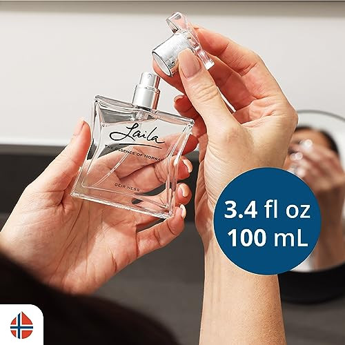 Geir Ness Laila Eau De Parfum Spray - Long Lasting Fresh Airy And Clean Fragrance For Women - 3.4 Oz / 100 Ml