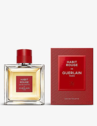 Guerlain Habit Rouge For Men Eau De Toilette Spray 3.4 Ounce