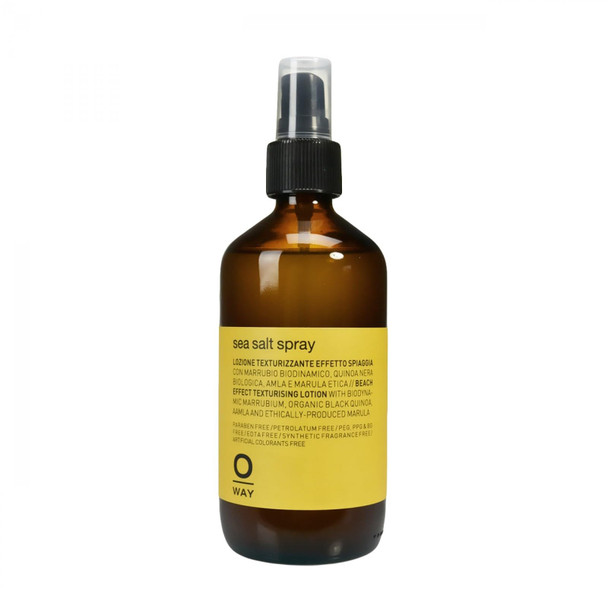 Intense 0Way Sea Salt Spray For Hair Made In Italy Biodynamic Ingredients - Creates Beach Effect Texturizing Lotion (8.1 Oz)