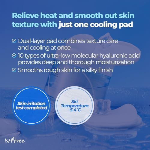 Isntree Ultra-Low Molecular Hyaluronic Acid Zinc Cooling Toner Pad (60 Pads)