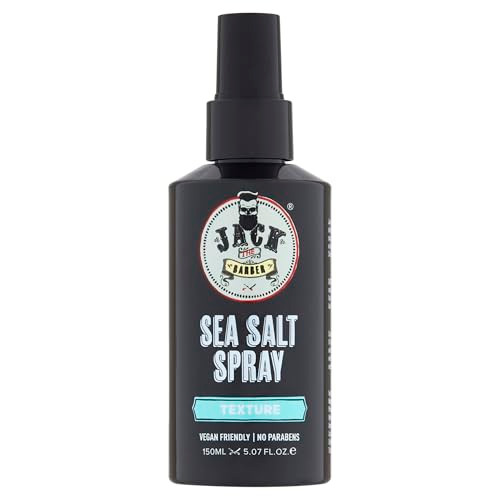 Jack The Barber Sea Salt Spray For Men Barber Quality Hair Styling Spray For Wavy Hair Styling And Texturizing All Hair Types Paraben Free 5.07 Fl Oz