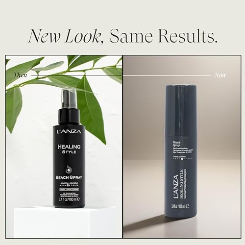 L Anza Healing Style Beach Spray With Medium Hold Effect Eliminates Frizz Detangles And Boosts Hair'S Shine With Uv And Heat Protection To Prevent Sun And Styling Damage (3.4 Fl Oz)