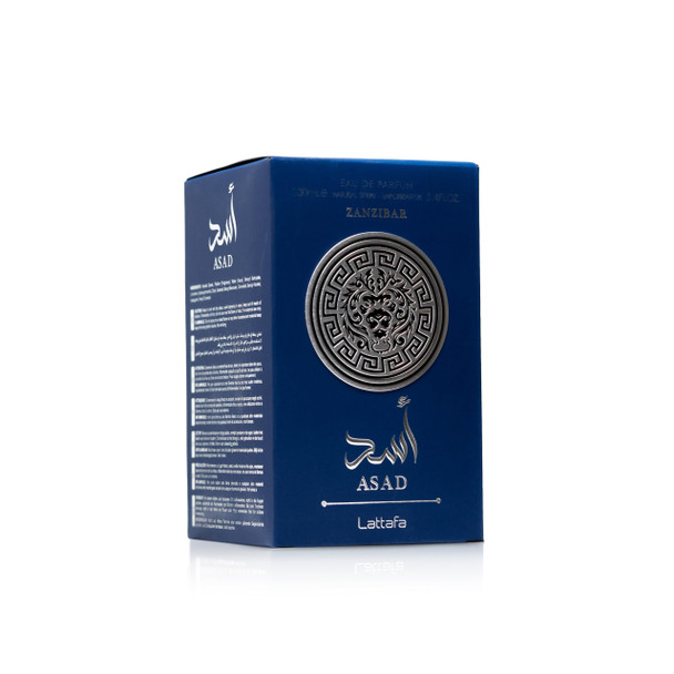 Lattafa Asad Zanzibar - Fresh Spicy Vanilla Coconut - Eau De Parfum Long-Lasting Fragrance For Men 3.40 Ounce / 100 Ml