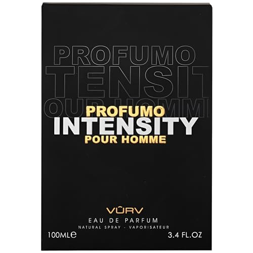 Lattafa Vurv Profumo Intensity Citrus Aquatic Woody Leather Eau De Parfum Long-Lasting Fragrance For Men 3.4 Ounce / 100 Ml