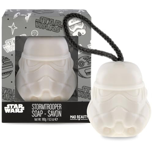 Mad Beauty Star Wars Storm Trooper Soap On A Rope Healthy Glowing Skin Relax & Unwind Great Reset And Ready For Action