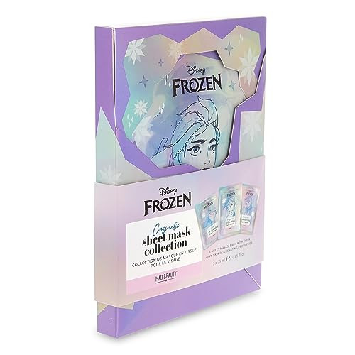 Mad Beauty Disney Frozen Cosmetic Sheet Face Mask Collection (3-Pack) | Olaf Elsa Ana | Coconut Passionfruit Pomegranate Infused | Skincare s For Women Adults And Kids