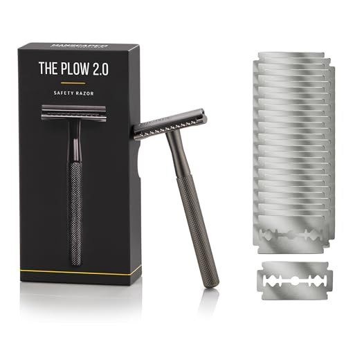 Manscaped The Plow 2.0 Premium Safety Razor + 30 Blades | Buy at