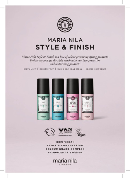 Maria Nila Ocean Spray Hold 3/5 For Textured Natural Beach Waves 100% Vegan & Sulfate/Paraben Free 5.1 Fl Oz