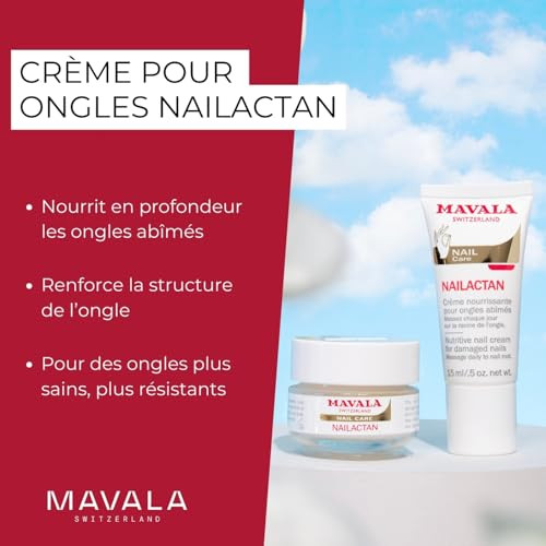 Mavala Nail Care Nailactan Nutritive Nail Cream In Jar Supports Damaged Nails Nourishing Moisturizing Nail Care Cuticle Cream Promotes Nail Growth 0.5 Ounce Jar