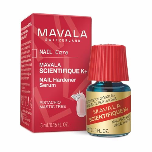 Mavala Scientifique K+ Keratin Hardener Strengthener | Protect Nails | Avoid Breaking And Splitting | Supports Natural Keratinization | Multi-Color 0.16 Fl Oz