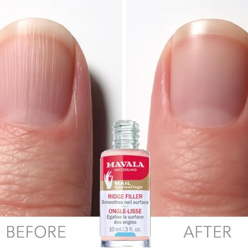 Mavala Base Coat Ridge Filler For A Smooth Nail Surface | Satiny Matte Finish | Prolongs Duration Of Manicures | Evens Out Irregularities (0.3 Ounce)