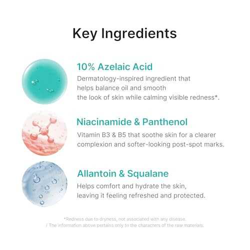 Medicube Azelaic Acid 10 Soothing Serum | Clarifying Serum For Troubled & Oily-Prone Skin With B3+B5 | Stressed Skin Calming & Post-Blemish Tone Care | Korean Skincare 30Ml 1.01 Fl Oz