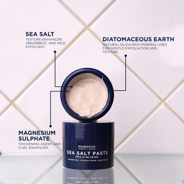 Murdock London Sea Salt Paste Defy Gravity With A Strong Hold That Lasts The Day Made In England 50G