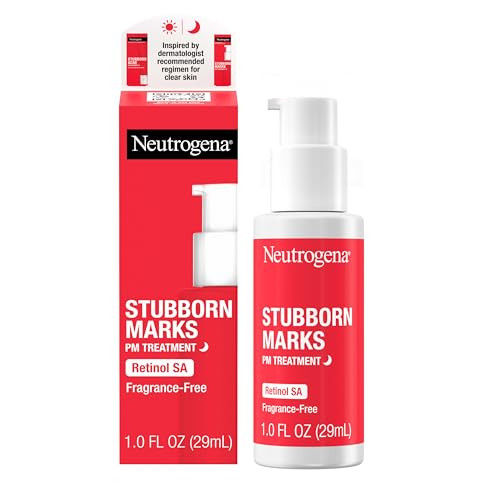 Neutrogena Retinol Sa Stubborn Marks Pm Treatment Face-Exfoliating Treatment To Help Reverse The Look Of Post-Acne Marks & Uneven Skin Tone Non-Comedogenic Pm Treatment Unscented 1.0 Fl Oz