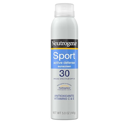 Neutrogena Sport Active Defense Spf 30 Sunscreen Spray Sweat & Water Resistant Spray Sunscreen With Broad Spectrum Uva/Uvb Sun Protection For Sunburn Prevention Oxybenzone-Free 5.0 Oz