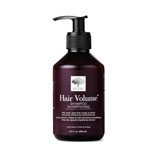 New Nordic Hair Volume Shampoo 250Ml - Herbal Volumising Shampoo For Dry Damaged Hair - Suitable For Men And Women