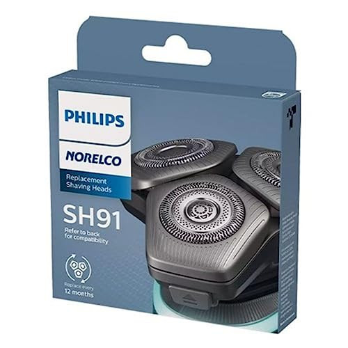 Norelco Philips  Sh91/52 Blades For Shaver Series 9000 (S9Xxx) And S9000 Prestige (Sp98Xx) - Self-Sharpening Precision Blades