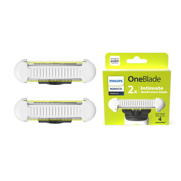 Norelco Philips  Oneblade Skin Protect Blade For Oneblade Electric Shaver And Trimmer Durable Stainless Steel Trim And Shave With Extra Skin Protection 2 Count Qp229/80