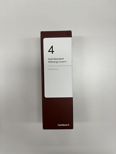 Numbuzin No.4 Cream | Full-Nutrient Firming Cream | Skin Elasticity Wrinkle Care Anti-Aging Deeply Nourishing Hydration | Red Ginseng Panthenol Niacinamide Bifida 2.02 Fl. Oz