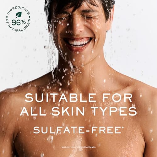 Nuxe Men Shower Gel 4 In 1 Face Body Hair & Beard Cleanser Energizing Woody Spicy Scent Clean Sulfate Free Plant Based Wash 6.7 Fl Oz