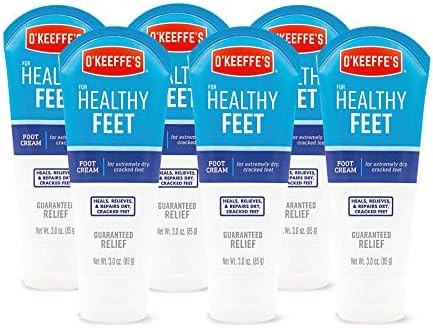 O'Keeffe'S K0280004-6 Healthy Feet Foot Cream Tube (6 Pack) 3 Oz