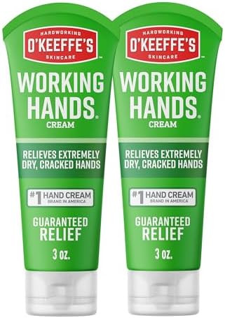 O'Keeffe'S Working Hands Hand Cream For Extreme Dryness - 3 Oz Tube (2 Pack) - Repairing Skincare For Cracked Dry Hands