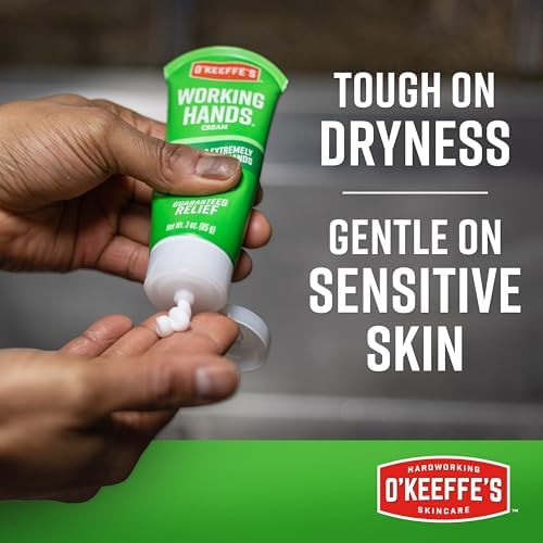O'Keeffe'S Working Hands Hand Cream For Extreme Dryness - 3 Oz Tube (2 Pack) - Repairing Skincare For Cracked Dry Hands