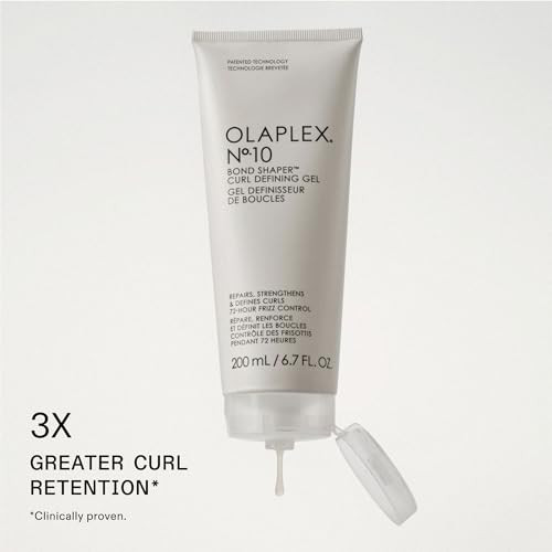 Olaplex N .10 Bond Shaper Curl Defining Gel: Frizz Smoothing Curl Gel | Hydrates Detangles & Defines Curls | All Day Hold No Residue | For Coily Curly And Wavy 200 Ml/Fl Oz