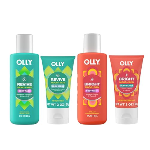 Olly Body Wash & Mini Pack 4 Count Hydrate & Repair Skin Barrier 3 Oz