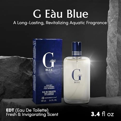 Pb Parfumsbelcam G Eau Blue Eau De Toilette Spray Men S Cologne Long-Lasting Summer Fragrance For Men And Teen Boys Perfume Para Hombre 3.4 Fl Oz Fresh Blue Scent