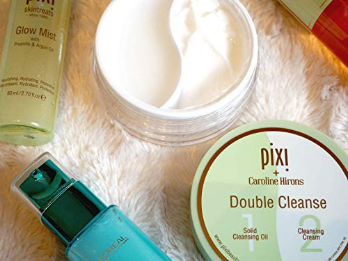 Pixi Double Cleanse By Caroline Hirons | 2-In-1 Solid Cleansing Oil & Cream Cleanser | Removes Makeup Sunscreen & Impurities & Nourishes Skin | Fragrance-Free | 1.69 Fl Oz/2 X 50 Ml