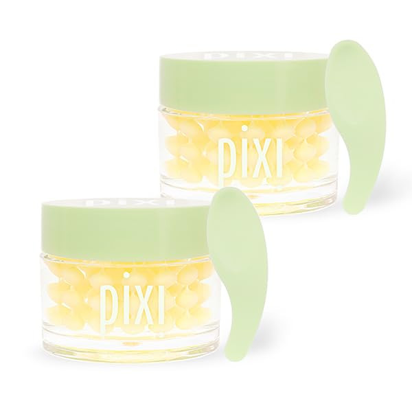 Pixi Beauty Vitamin-C Cremeserum 2-Pack Illuminating Serum-Gel Moisturizer With Encapsulated Vitamin Cbeads & Hyaluronic Acid For Radiant Even-Toned Skin 2X 1.7 Fl.Oz