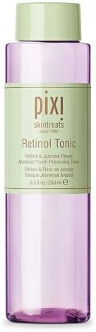 Pixi Retinol Tonic Smoothing & Firming Facial Toner Enhanced With Peptides To Boost Collagen Production Alcohol-Free Daily Rejuvenating Toner 250 Ml / 8.5 Fl Oz