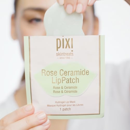 Pixi Beauty Rose Ceramide Lip Patch | Hydrates Nourishes & Plumps | With Rose Ceramides & Centella Asiatica 1 Count