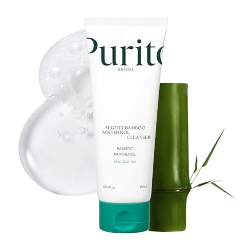 Purito Mighty Bamboo Panthenol Cleanser Gentle Face Wash For Moisturizing Makeup Remover For Sensitive Skin Vegan & Cruelty-Free Face Cleanser150Ml / 5.07 Fl. Oz