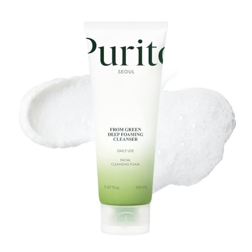 Purito From Green Deep Foaming Cleanser 150Ml / 5.07 Fl.Oz Ph 5.5 Plant-Based Natural Ingredients Cruelty-Free Vegan