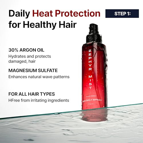 Pyrosso Style Duo Komodo Hair Clay And Zephyr Sea Salt Spray Set Professional Styling Products For Volume And Texture