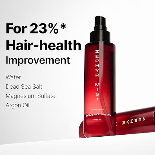 Pyrosso Sea Salt Spray For Men Volumizing Hair Texture Mist With Dead Sea Salt & Argan Oil Lightweight Matte Finish Adds Volume & Thickness 6.8 Fl Oz