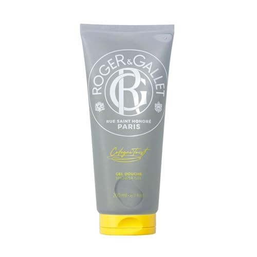 Roger & Gallet Wellbeing Shower Gel Plant-Based Hydrating Body Wash With Aloe Vera Gentle Foaming Cleanser For Soft Skin (Cologne Twist | 6.7 Oz)